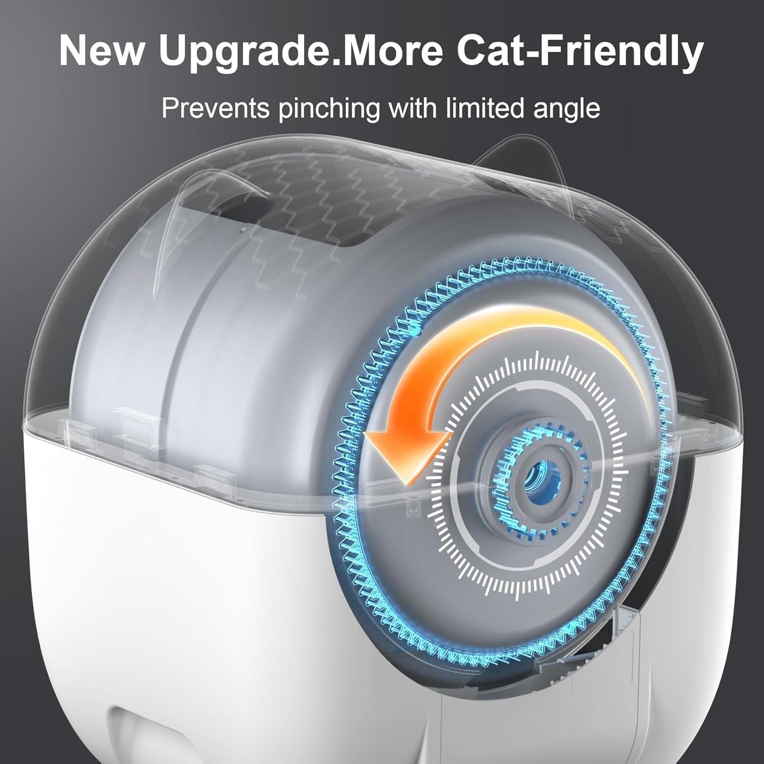 Self Cleaning Cat Litter Box 76L Smart App Control Quiet Multi-Cat